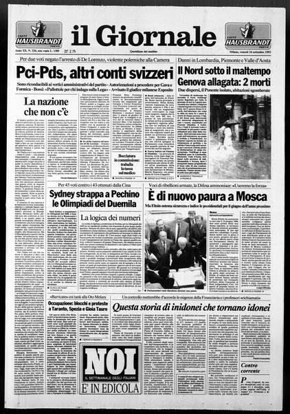 Il giornale : quotidiano del mattino